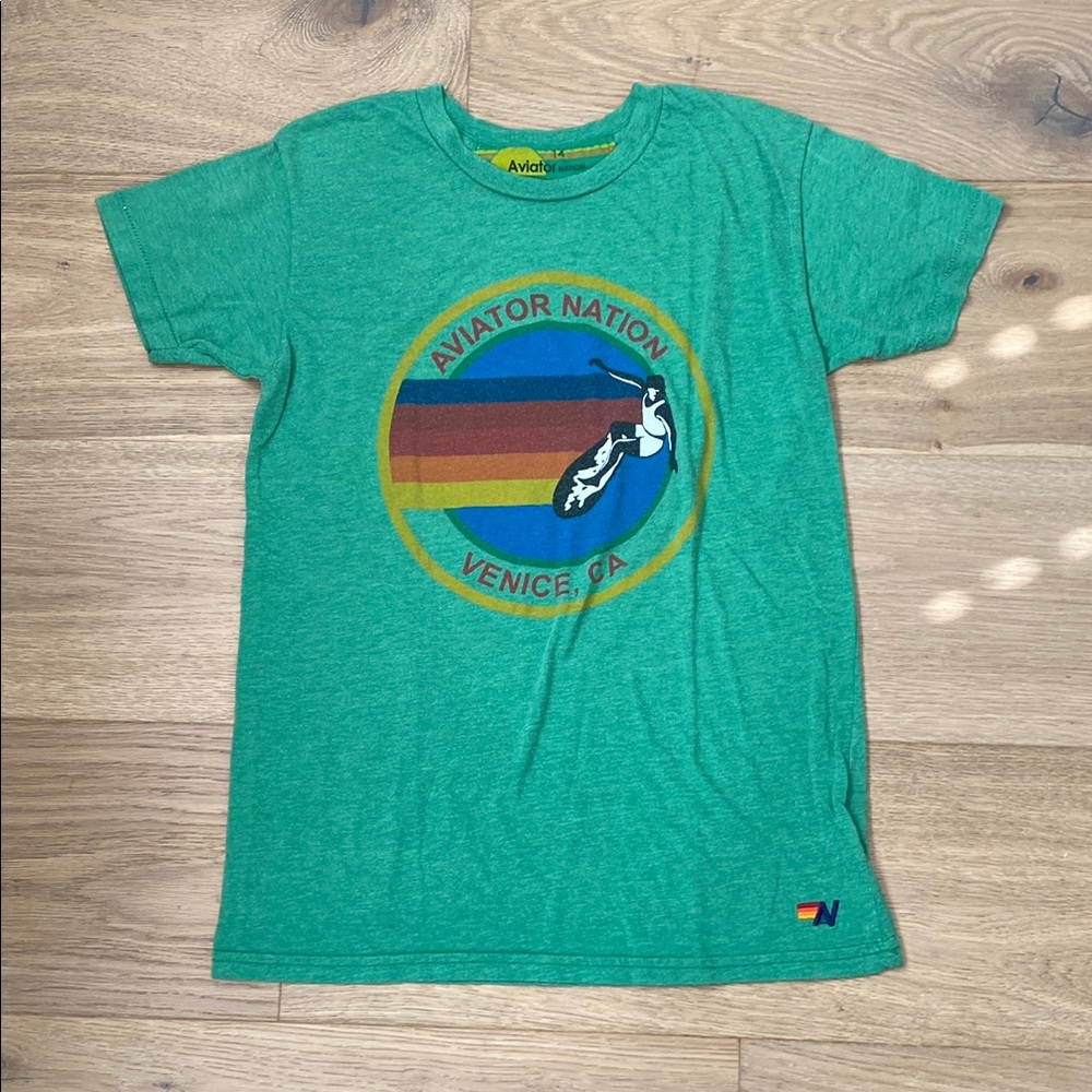 Aviator Nation Kids Green T-Shirt